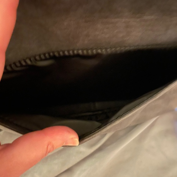 NWT Vintage 1980s gray leather shoulder bag - Picture 2 of 14